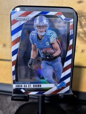 Panini 2024 Prizm Red White & Blue Prizm Amon-Ra St. Brown #95 Detroit Lions