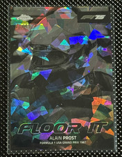 2025 Topps Chrome Sapphire F1 Formula 1 Alain Prost Floor it Black & White 1/15