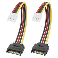 4 Pin Floppy Drive to 15 Pin SATA Male Power Cable, SATA 15Pin Male To