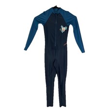 Costume da bagno Nabaiji Decathlon muta costume da bagno leggero protezione eruzioni cutanee UPF 50 Navy