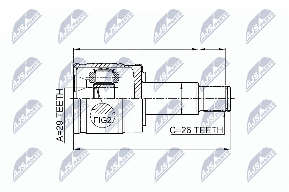 N.T.Y. NPW-SU-005.NTY Joint Kit, drive shaft for SUZUKI