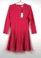 MILLY PINK WOMEN KNIT DRESS SZ L
