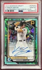Konnor Griffin 2024 Bowman Draft Chrome Aqua Lava Refractor Auto /199 PSA 10