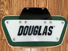 Douglas CP FF17 Custom Football Shoulder Pad 4  Back Plate Green w/ Gold