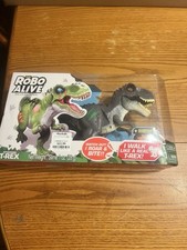 ZURU Robo Alive ATTACKING T-REX Robotic Dinosaur Pet Glow In Dark SLIME EGG 2020