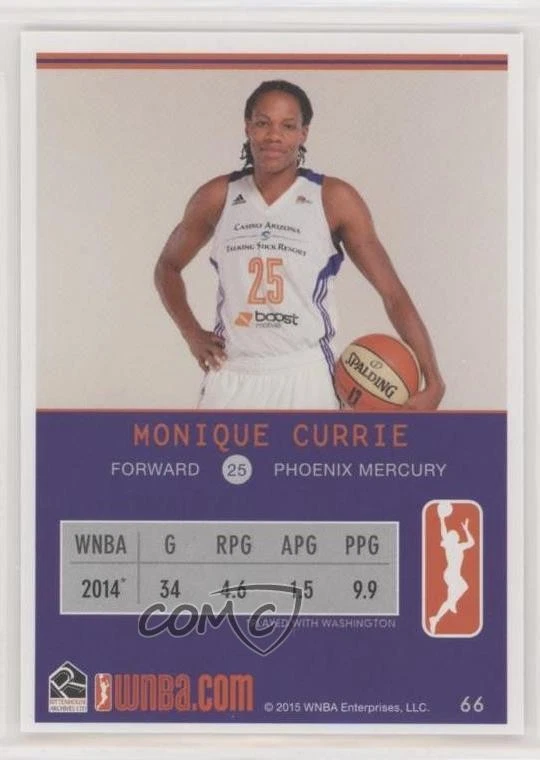 2015 Rittenhouse WNBA /500 Monique Currie #66 - Image 2 of 2