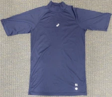 Unsigned Ichiro Suzuki Mariners Navy Short Sleeve Game Used Asics Under Shirt