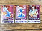 Pokemon Carddass Card Dratini, Dragonair, Dragonite Bandai Pocket Monsters 1997