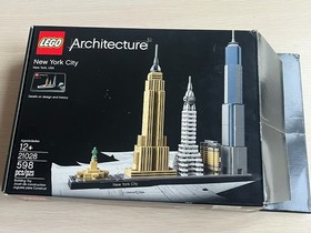 INCOMPLETE LEGO Architecture New York City Set #21028 with manual and retail box