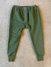 VTG 1969 Military ABL Cotton Jogger Thermal Sweatpants - Army Green - Size Small