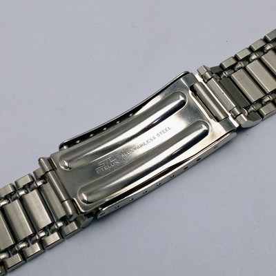 18 mm Mido STL Stelux Rail Road Stainless Steel Watch Bracelet