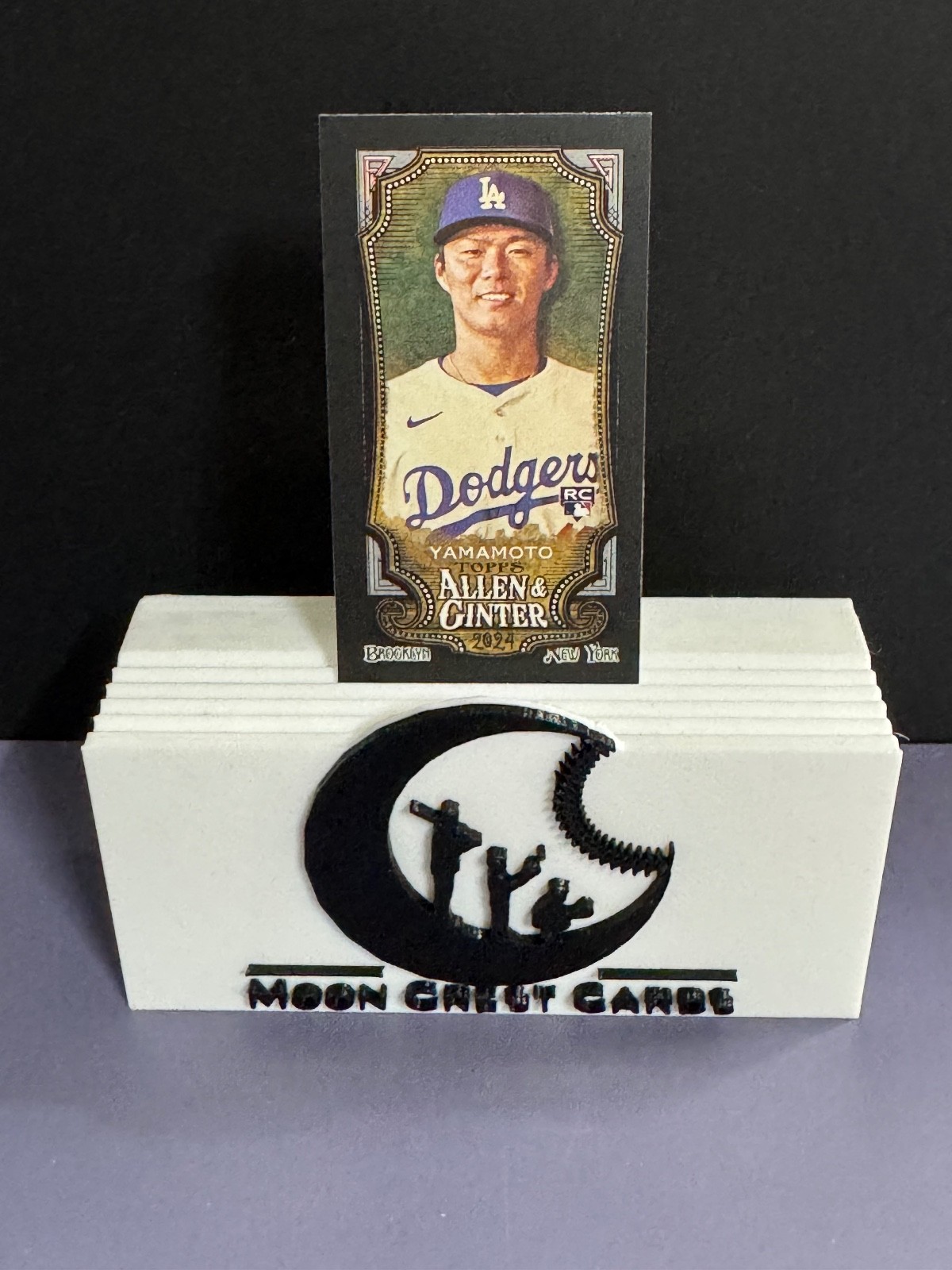 Yoshinobu Yamamoto (RC | Mini Black Border) -- 2024 Topps Allen & Ginter | #201