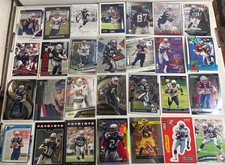 New England Patriots NFL Football Card Lot (50 Cards) Rookies, Stars, Inserts