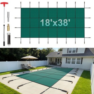 VEVOR Pool Safety Cover Fits 16x36ft Rectangle Inground Pools Safety Pool Cover