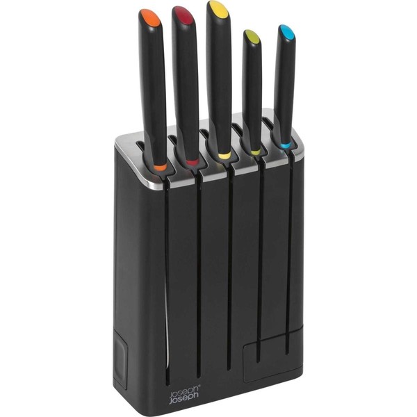 Joseph Joseph Elevate™ Slimblock Messer 5-Teiliges Messerblock-Set Mit Herausneh-image