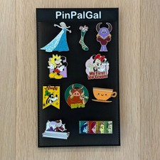 10 Authentic Real Disney Pins Lot - LR DLR Tour - Mickey Minnie Goofy Elsa Pumba