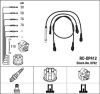 ZüNdleitungssatz NGK 0782 FüR Opel Omega Frontera V87 V94 U92 Caravan Sport F19