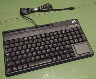 HP CHERRY G86-62411, SPOS USB Tastatur, DE, QWERTZ, Touchpad, Card Reader