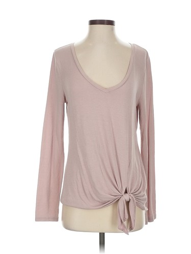 Cardigan Express One Eleven En Velours Rose - Manches Longues Avec Nœud - Taille S - Occasion Très Bon état