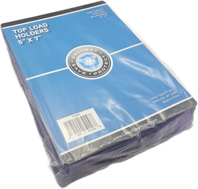 (25-Pack) CSP 5x7 Toploaders 5'' x 7'' Topload Rigid Card Holders Photo, Postcard