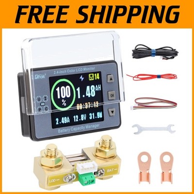 DC 8-100V Battery Monitor 100A Watt Meter