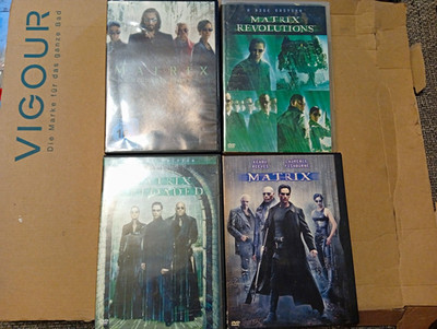 Matrix 4 DVD Sammlung The Matrix Reloaded Revolutions Animatrix FSK16