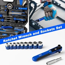 160-Piece Home Repair Tool Set, General Household Hand Tool Kit (Blue) - Image 5