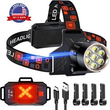 Linternas De Cabeza Recargables Lampara Frontal LED De Frente Alta Potencia12000