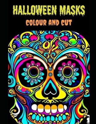 Halloween Masks Coloring and Cut-out Book with 50 Sheet - Paperback NEW CM EDITI