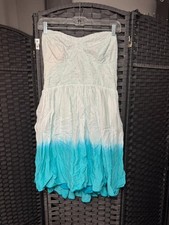 American Eagle Strapless Ombre Dress L Boho Summer Festival EUC