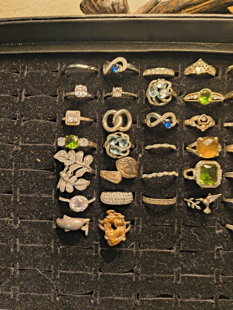 39 Sterling Silver Rings Various Ages Various Sizes View 3