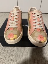 Coach Clip Signature Floral LT Sneakers Womens 8.5 NWB Sold Out