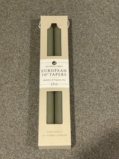 Northern Lights 10" European Tapers Smokeless Fall Candles Moss Green