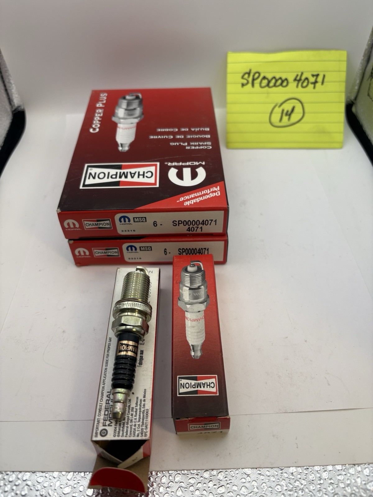 14X Dodge Ram Spark Plugs 4071 Genuine Mopar OEM SP00004071 CHAMPION