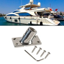 Boat Yachts Hand Rail Fitting 7/8"60 Degree Rectangular Base