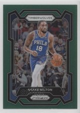 2023-24 Panini Prizm Green Prizm Shake Milton #215 1jx9