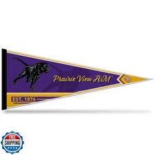 Rico Industries NCAA Prairie View AandM Panthers Classic 12" x 30" Felt Wall 