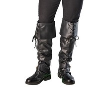 Pirate Boot Covers for Adults Men's One Size Costume Accessory