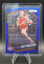 2025 WNBA Prizm #113 Jacy Sheldon Blue Velocity PRIZM Washington Mystics