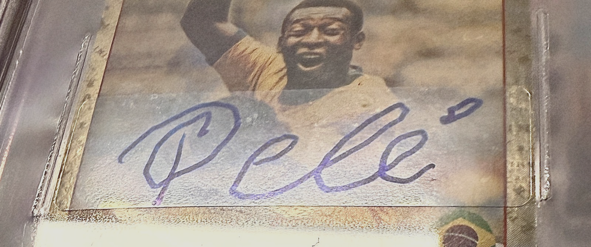 2018 FIFA World Cup Russia Panini Pele Sticker #680 Auto On