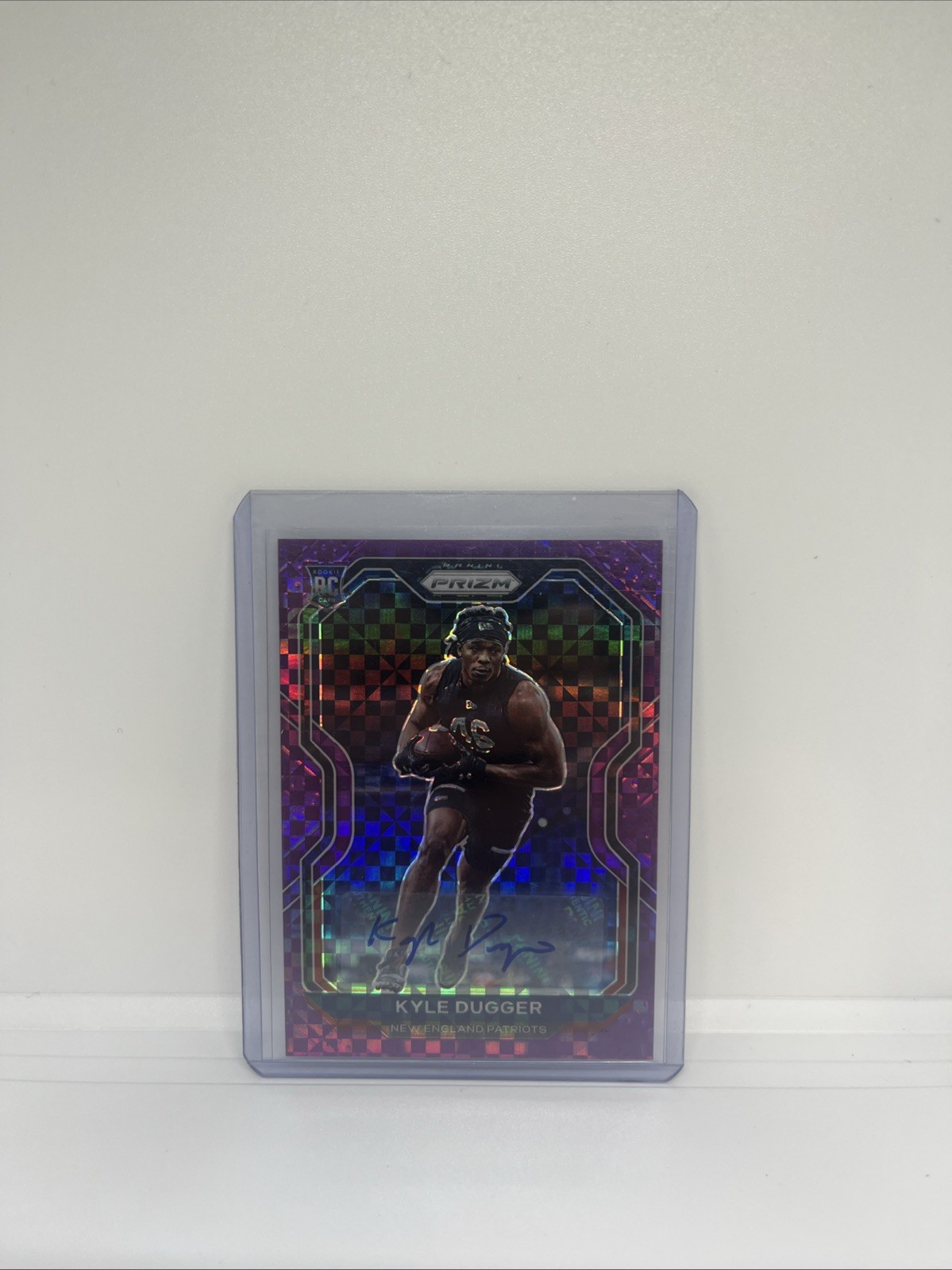 2020 Panini Prizm - Rookie Kyle Dugger #368 Purple Power Prizm Autographs /49 RC