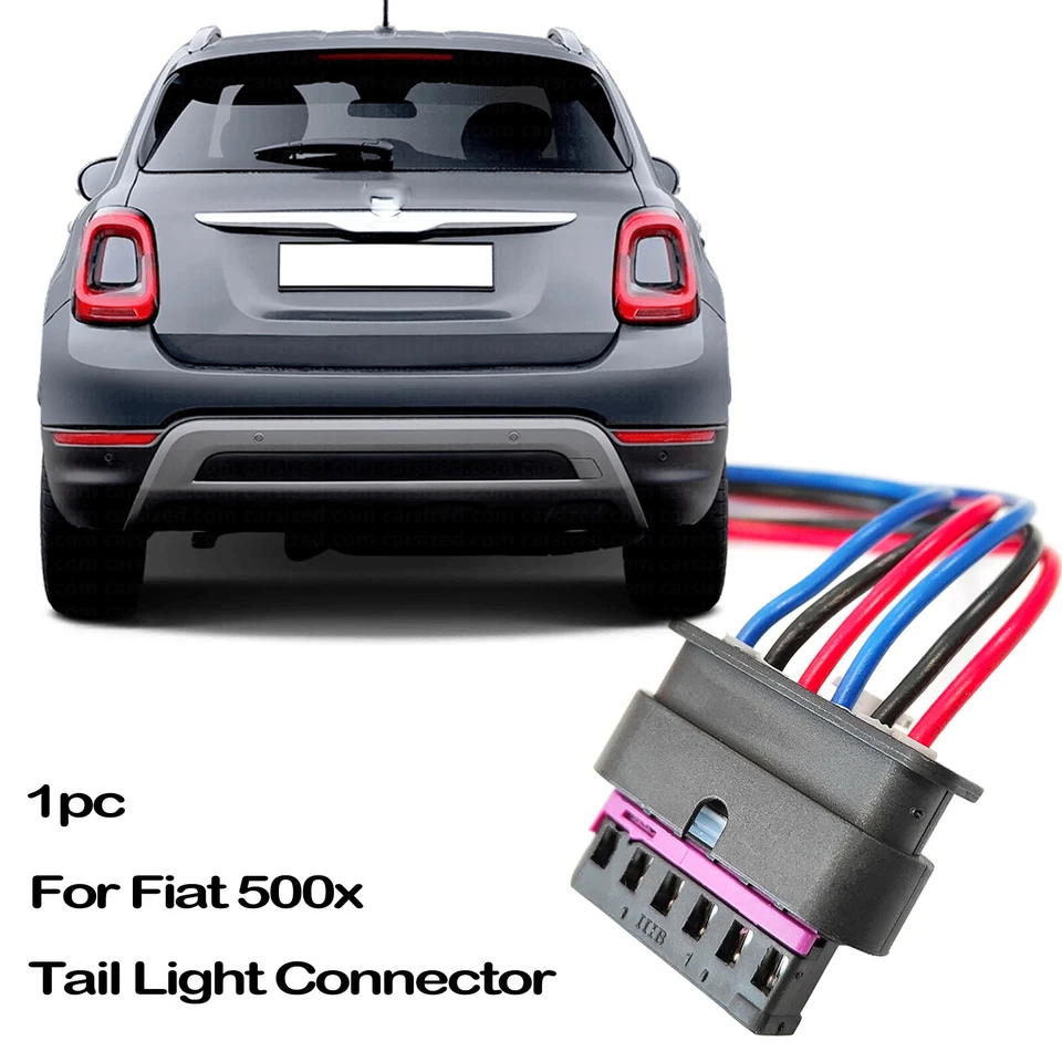 For Fiat 500X 2014-2024 Rear Tail Light Lamp Connector Pigtail Plug Wiring 6Pin - image 4 of 4