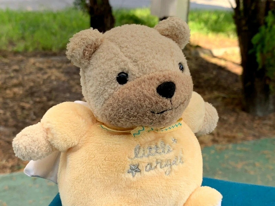 Vintage Carters Child Of Mine LITTLE ANGEL Baby Rattle Plush Stuffed Animal Toy - Image 2 of 4