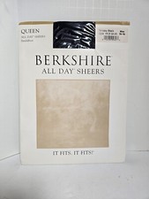 Berkshire Queen All Day Sheers Non-Control Pantyhose 4416 Plus Size 3x-4x Black
