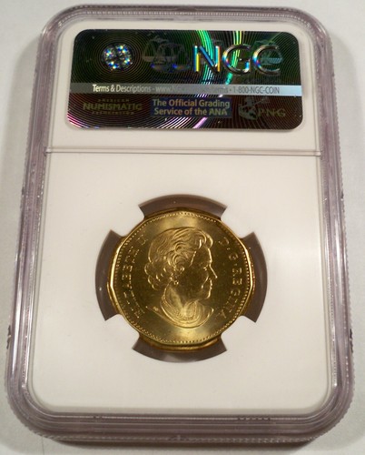 2010 CANADA DOLLAR NGC MS 67 SASKATCHEWAN ROUGHRIDERS 100th Anniversary 1910 $1 - Picture 2 of 3