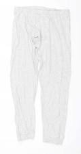 Marks & Spencer Girls Grey Cotton Blend Jogger Trousers Size 14 Years L25 in