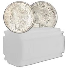 Morgan & Peace Silver Dollar Coin - Roll of 20 - Worse Than Cull - Random Date