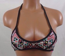 Xhilaration 507762 Coral Multi Starry Night Bikini Top Extra Small 4421L