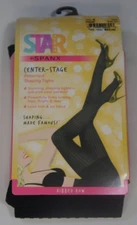 SPANX Star Power Center Stage Patterned Shaping Tights Size E Ribbed Row NWT