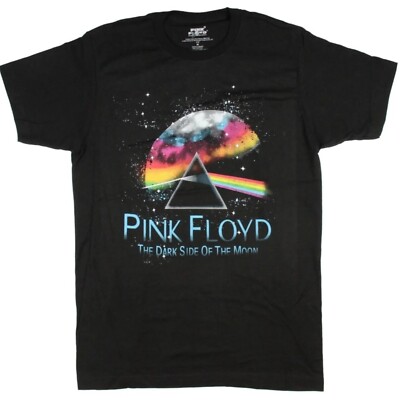 Pink Floyd Graphic T-Shirt Dark Side of the Moon Black Mens Small